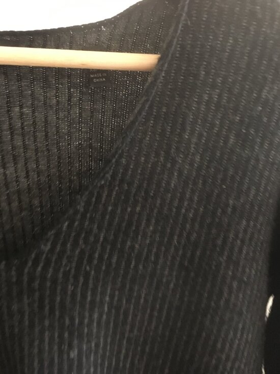 ATM wool and cashmere sweater (gray stripe, size XS) - Picture 4 of 12